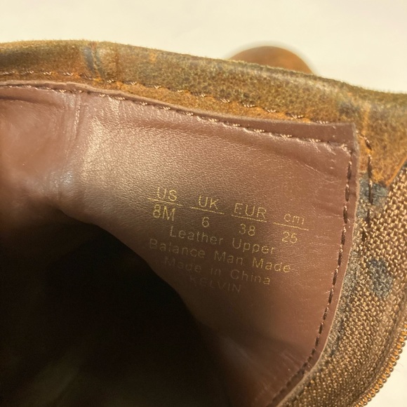 Franco Sarto Kelvin Tan Leather Ankle Boots size 8 - Picture 15 of 16